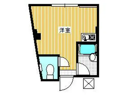 MRビル(ワンルーム/4階)の間取り写真