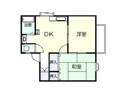 森ヶ丘第二ハイツ(2DK/2階)の間取り写真