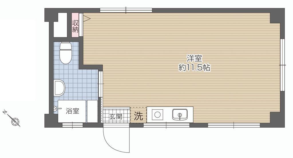 K・MORITA BLDG(ワンルーム/3階)の間取り写真