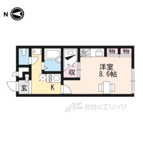 レオパレスシャルマンコート(1K/2階)の間取り写真