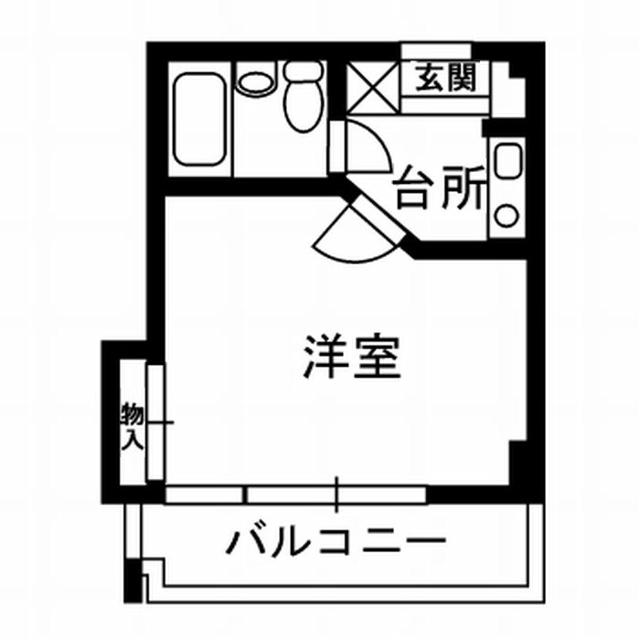 アネックス国領(1K/3階)の間取り写真