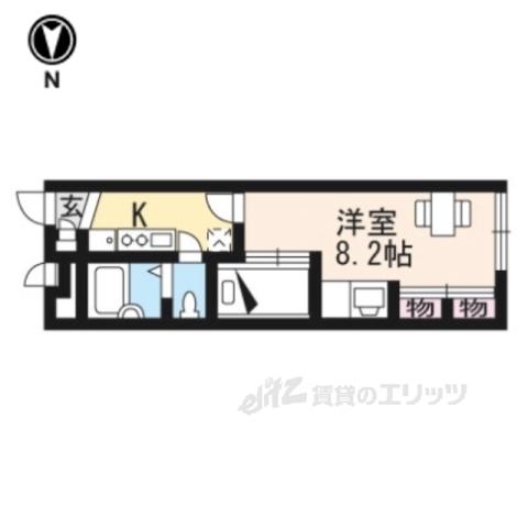 レオパレスメゾンドールほのか(1K/2階)の間取り写真