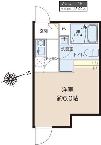 レピュア蓮根レジデンスイースト(1K/3階)の間取り写真