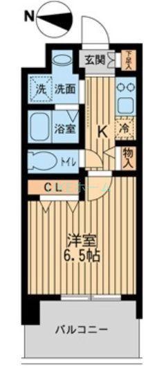 レジディア船橋II(1K/7階)の間取り写真
