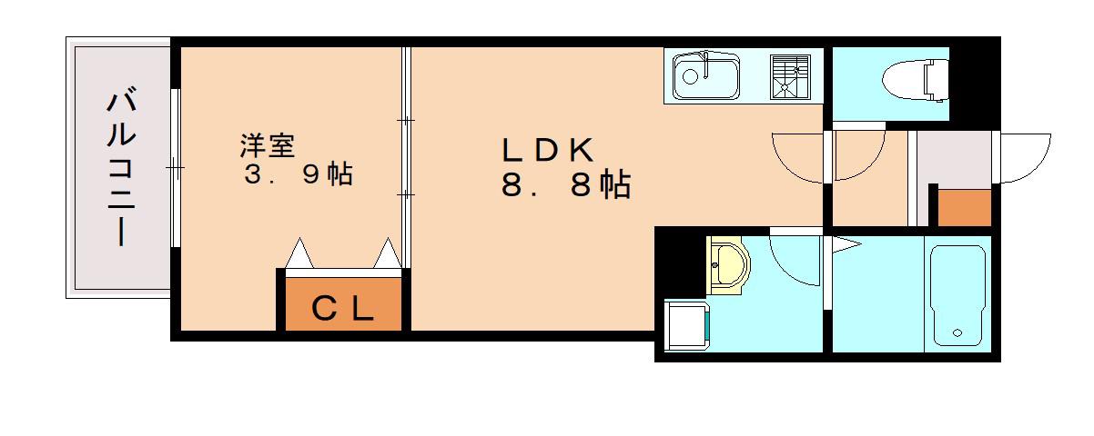 D PORTA ALOGGIO(1LDK/1階)の間取り写真