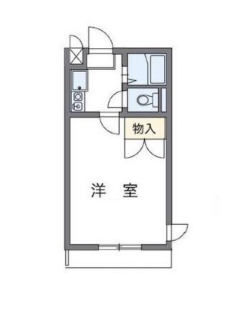 ハイツ南風(1K/3階)の間取り写真