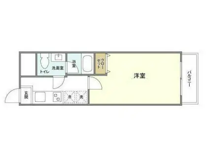 ライオンズマンション方南町駅前(1K/8階)の間取り写真