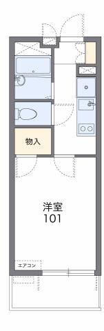 レオパレスファルケ(1K/3階)の間取り写真