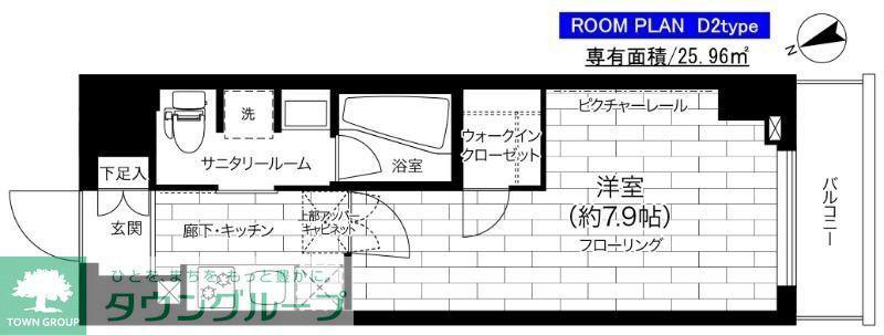 ステージグランデ亀有アジールコート(1K/10階)の間取り写真