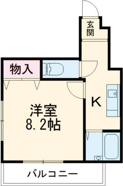 LAMERE(1K/2階)の間取り写真