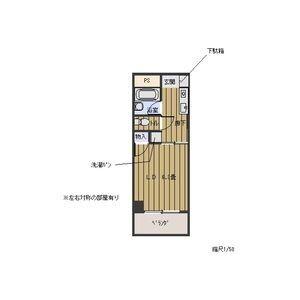 コーポドラゴン(1K/4階)の間取り写真