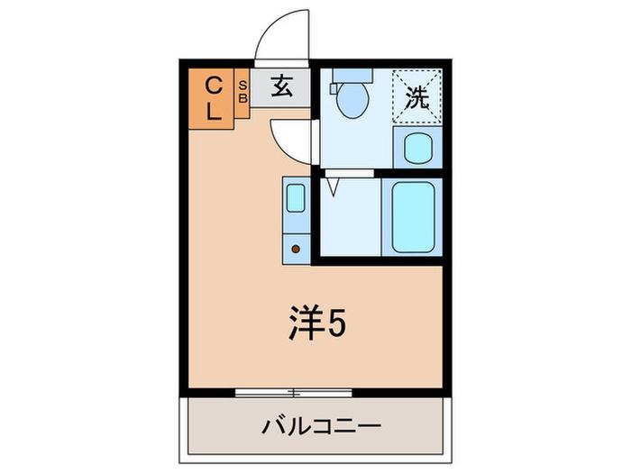 CELESTIA西早稲田(ワンルーム/3階)の間取り写真