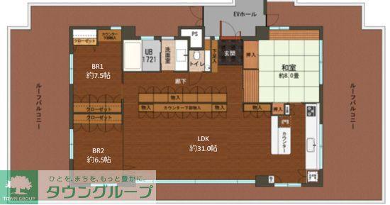 グレイスコート(3LDK/6階)の間取り写真
