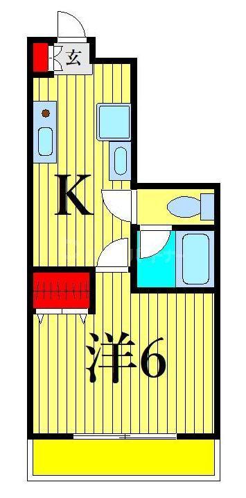アルビオン宮地(1K/9階)の間取り写真
