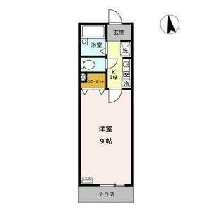 ベルドミール(1K/2階)の間取り写真
