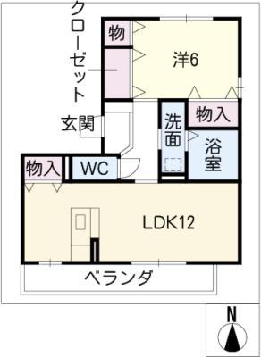 エクセレンスIII(1LDK/3階)の間取り写真
