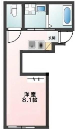 ルラシオン沼袋(ワンルーム/1階)の間取り写真