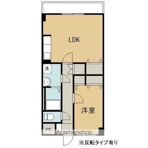 プラザ本町イースト(1LDK/3階)の間取り写真
