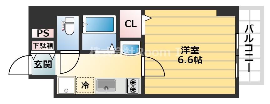 セレナ大阪天満宮(1K/5階)の間取り写真