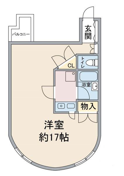 CADRE A カドルエー(1K/2階)の間取り写真
