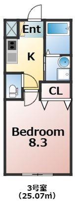 PRECIOUS HACHIOJI(1K/4階)の間取り写真