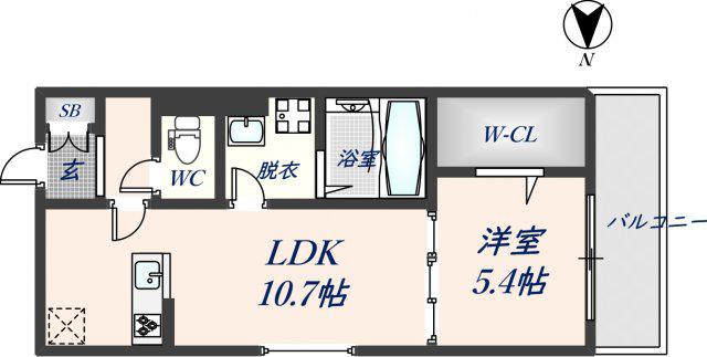 NUKATA COLN NORD(1LDK/3階)の間取り写真