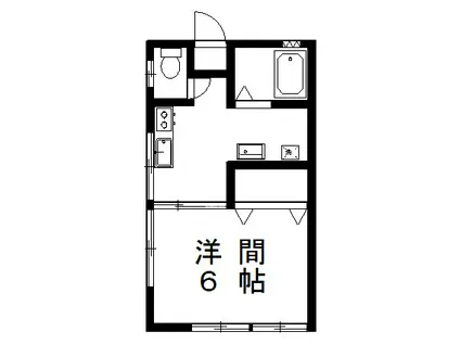 第二寿荘(1K/1階)の間取り写真