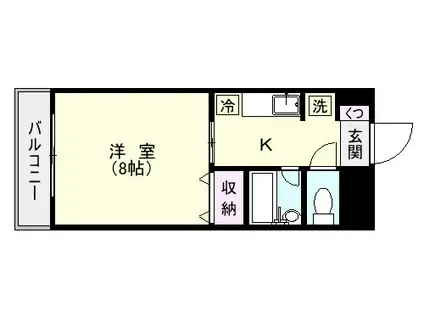 リードIN武之橋(1K/3階)の間取り写真