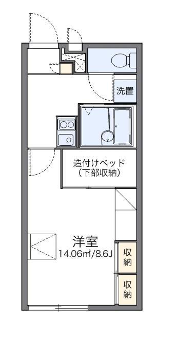 レオパレスサンシャイン26(1K/2階)の間取り写真