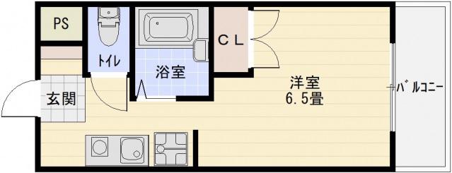 ソフィアコート(1K/2階)の間取り写真