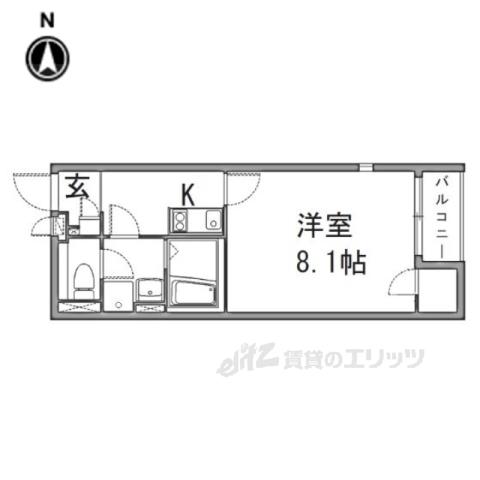 レオネクストますが(1K/2階)の間取り写真