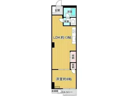 新大阪第一ダイヤモンドマンション(1LDK/10階)の間取り写真