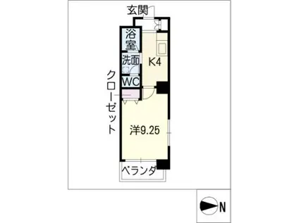 ラヴィレーヌ金山(1K/5階)の間取り写真
