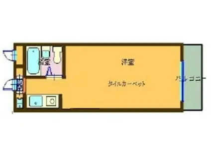 プラザ境町(ワンルーム/2階)の間取り写真