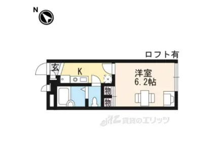 レオパレスOYABU(1K/2階)の間取り写真
