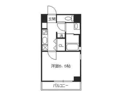 ベルヴェデーレ(1K/3階)の間取り写真