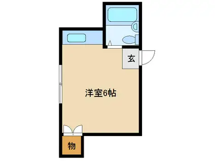 シャルマン千船(ワンルーム/2階)の間取り写真