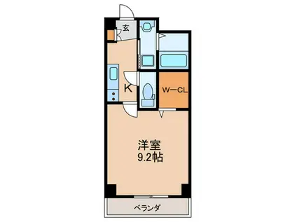 MAISON LIBERT(1K/2階)の間取り写真