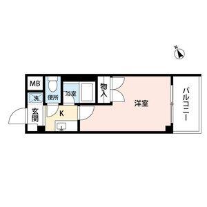 メイワマンション(1K/3階)の間取り写真