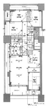 MJR久留米ステーションレジデンス(4LDK/7階)の間取り写真