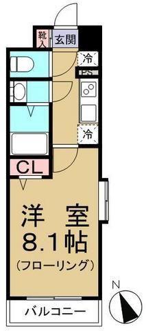 エスペランサ ネリマ(1K/4階)の間取り写真
