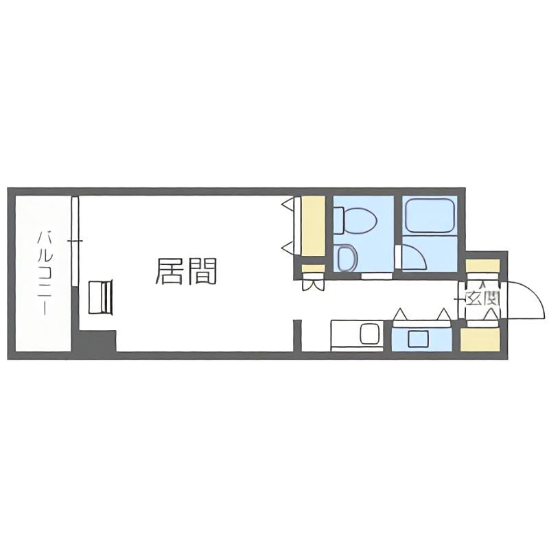 プライマル札幌北4条(1K/2階)の間取り写真