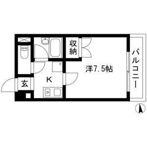 ANSIX.BLD(1K/4階)の間取り写真