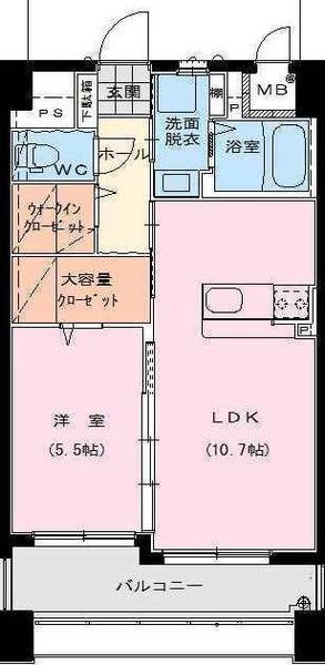 YS COURT Ⅲ(1LDK/2階)の間取り写真