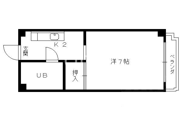 VERVE KYOTO(1K/3階)の間取り写真