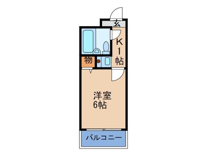 アクエルド大淀(1K/10階)の間取り写真