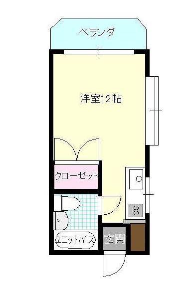 新都心マンション大興(ワンルーム/10階)の間取り写真