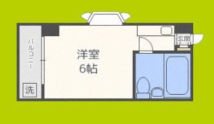 エムロード中川(ワンルーム/9階)の間取り写真