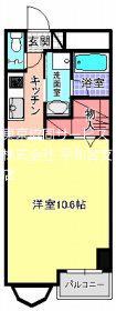 若竹マンション(1K/2階)の間取り写真