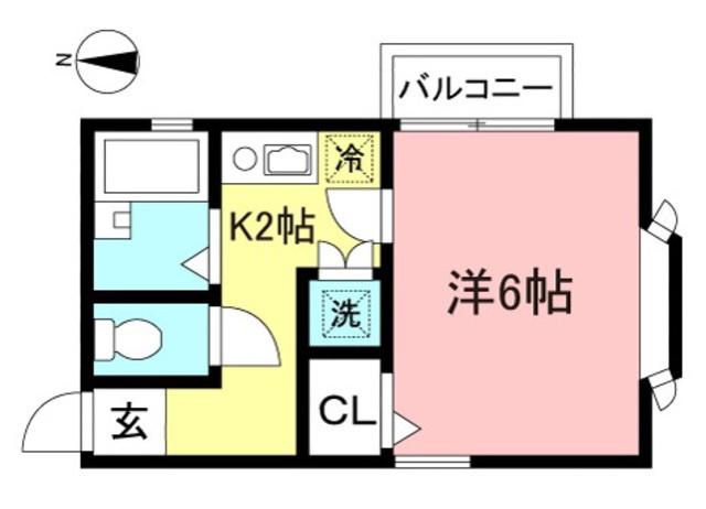 パークアベニューコトー(1K/2階)の間取り写真